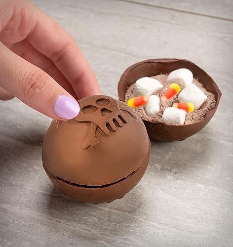 Miniatura 7 de Mobi Molde de silicona para bombas de cacao de chocolate caliente, calavera, para hacer 3 "bombas"..