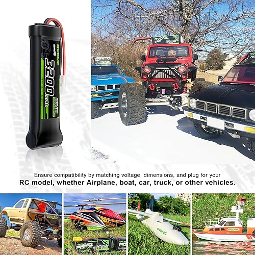 Miniatura 4 de OVONIC Batería de 8.4V NiMH 3200mAh 7 Cell RC Batería con conector TMY