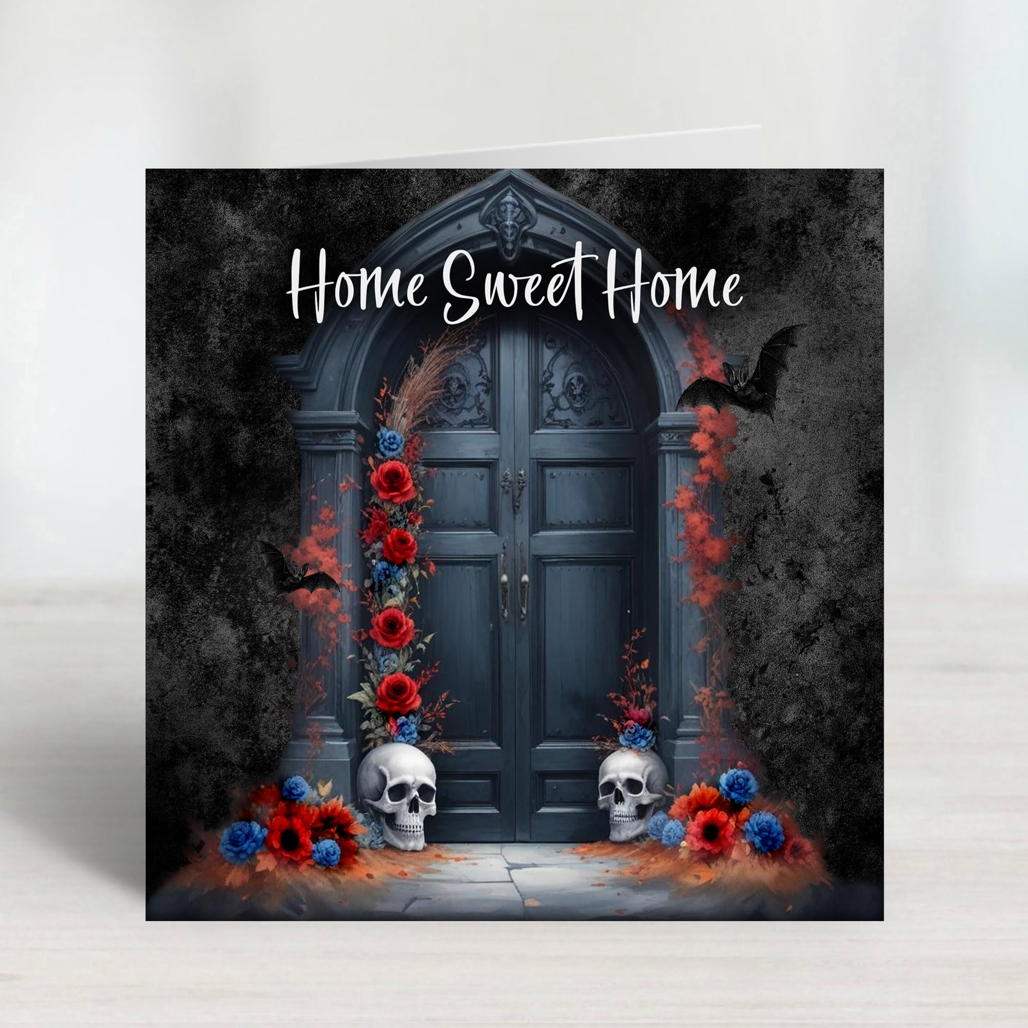 Gothic Home Sweet Home New Home Greeting Card Unique Dark Fantasy Housewarming Card Alternative Gothic New Home Gift