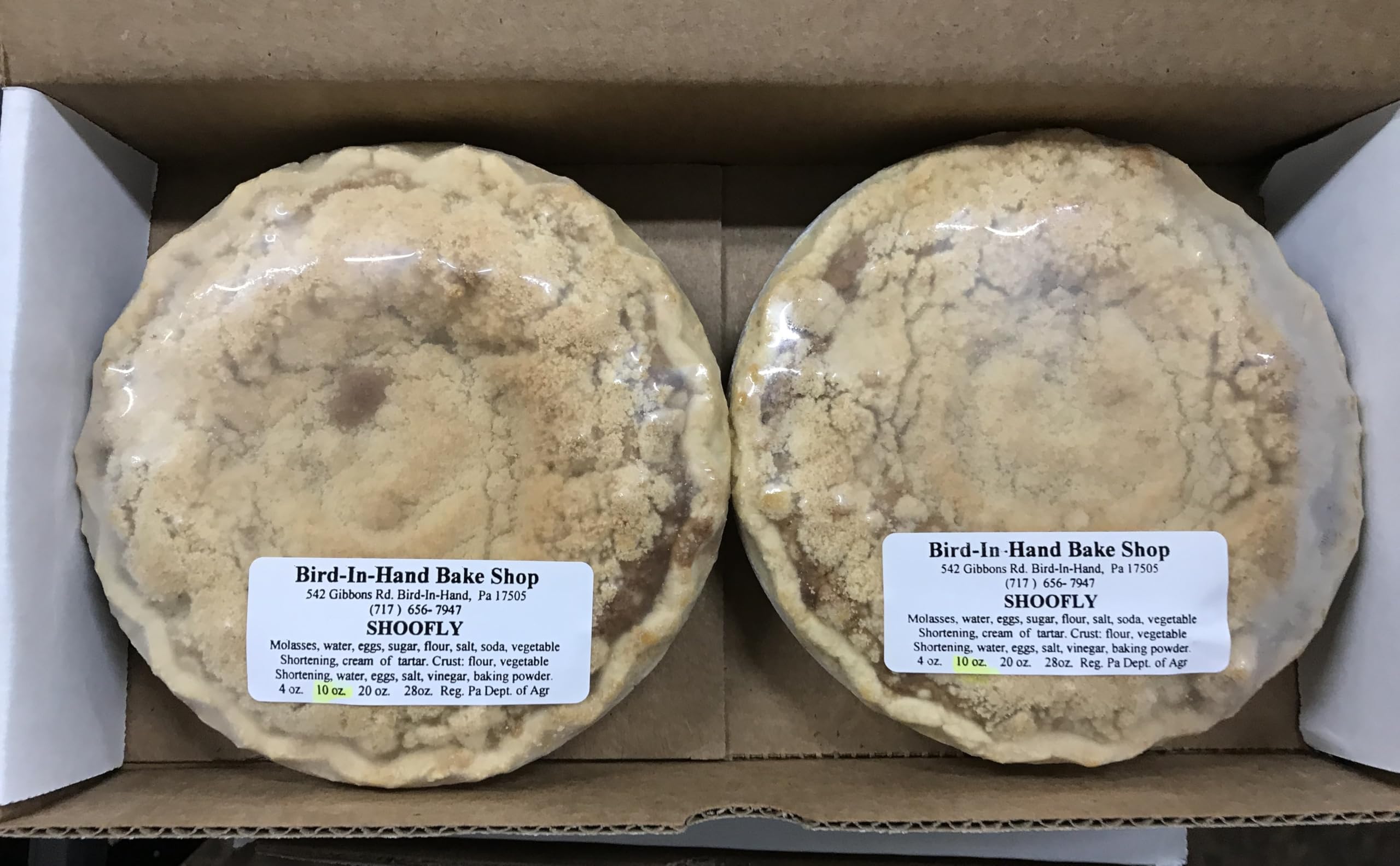 AmishTastes Bird-in-Hand Bake Shop Shoofly Pie