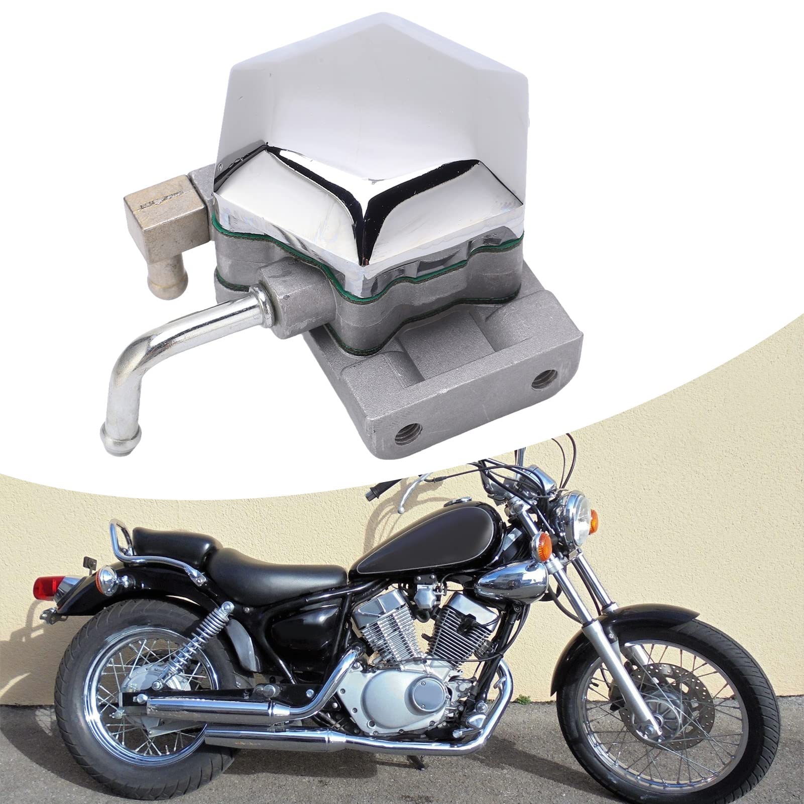 Ensemble de Pompe à Carburant 2UJ 13910 00 00 Pompe à Essence de Moto en Métal pour XV125 Virago 125 1997‑1999