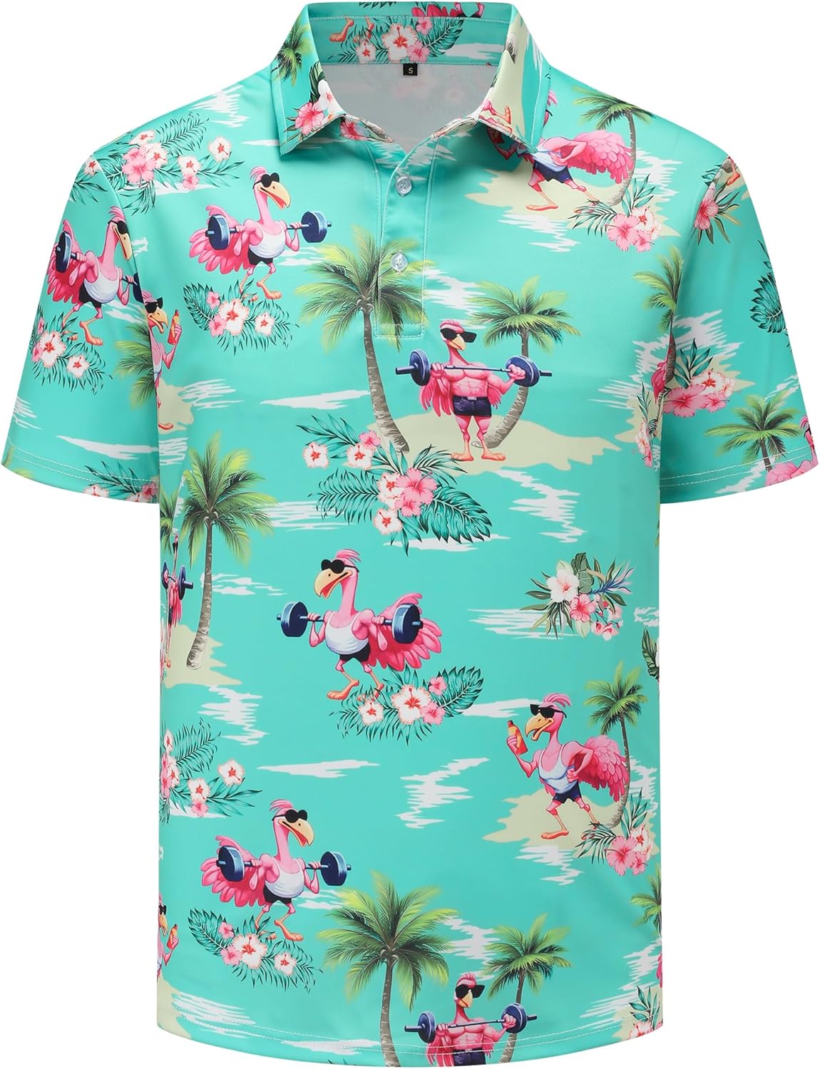 Men's Golf Polo Shirts Funny Golf Shirts for Men Performance Moisture Wicking Quick Dry Athletic Short Sleeve Shirts - Image 2