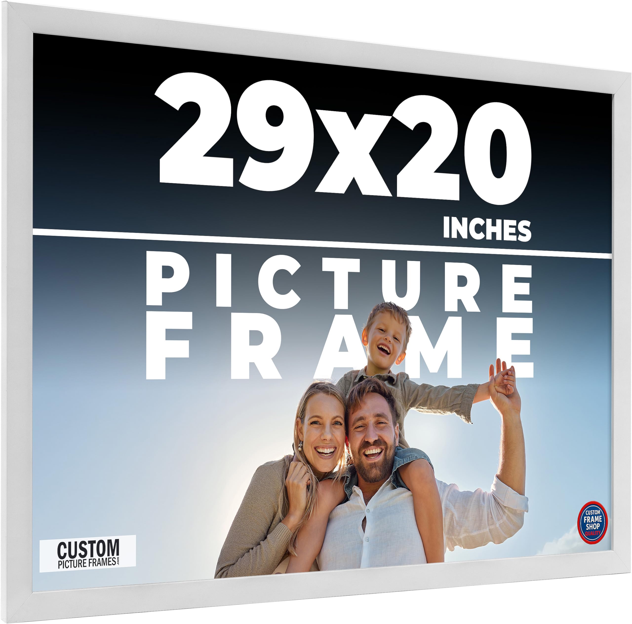 YOU＊【Mサイズ白】 試着のみHowly FRAME-X ADV Amazon.com - 29x20 Frame White Real Wood Picture Frame Width 0.75