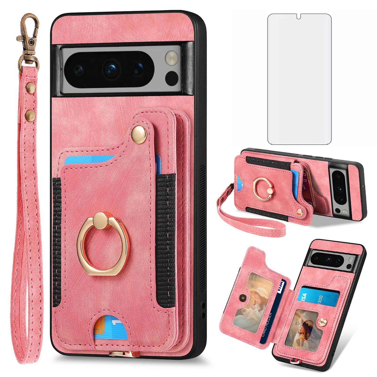 Coque Google Pixel 8 Pro évite les casses d'écran avec support - 8