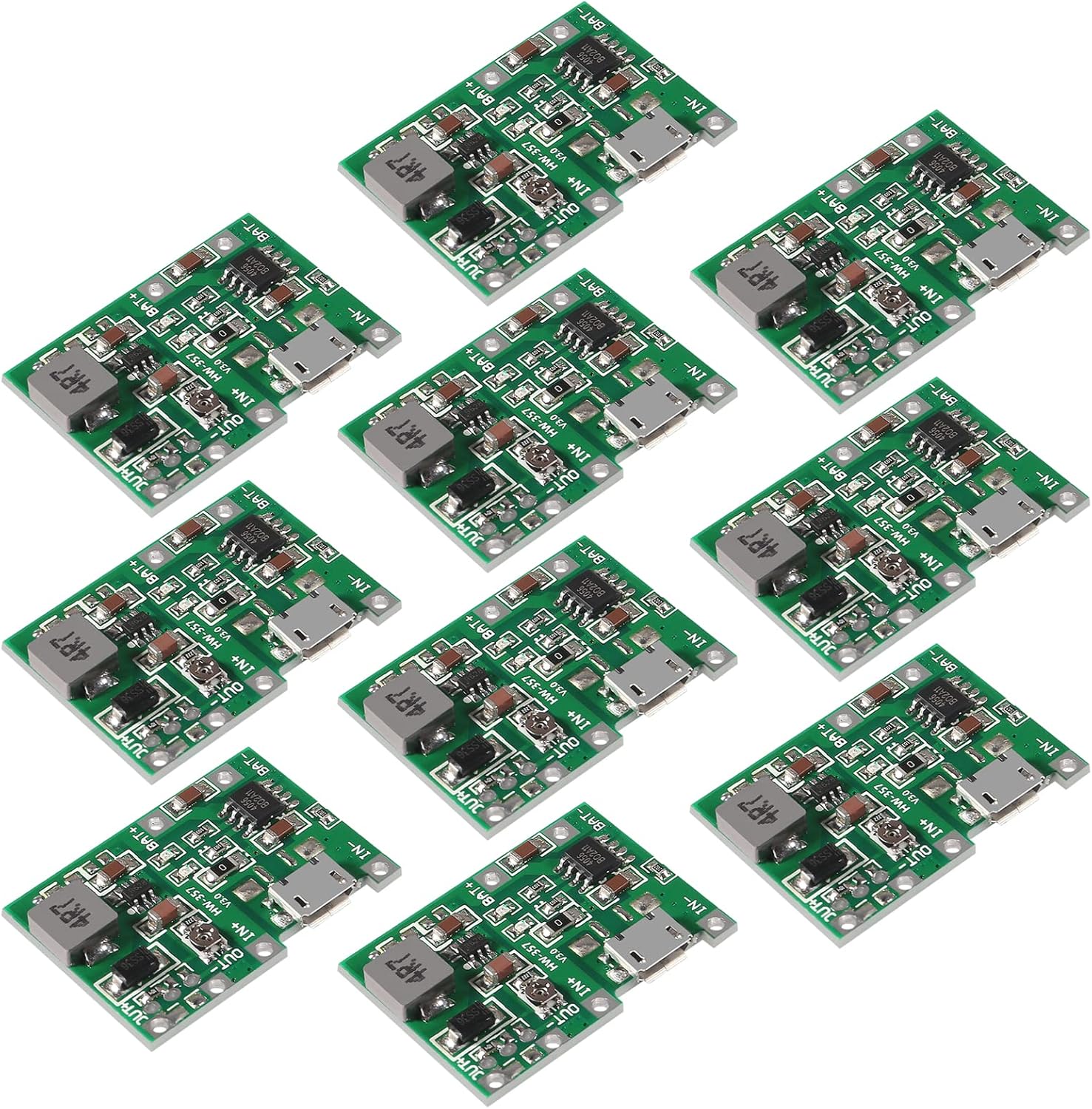 Amazon.com: Diitao 10PCS 18650 Lithium Li-ion Battery Charger Module 2A ...