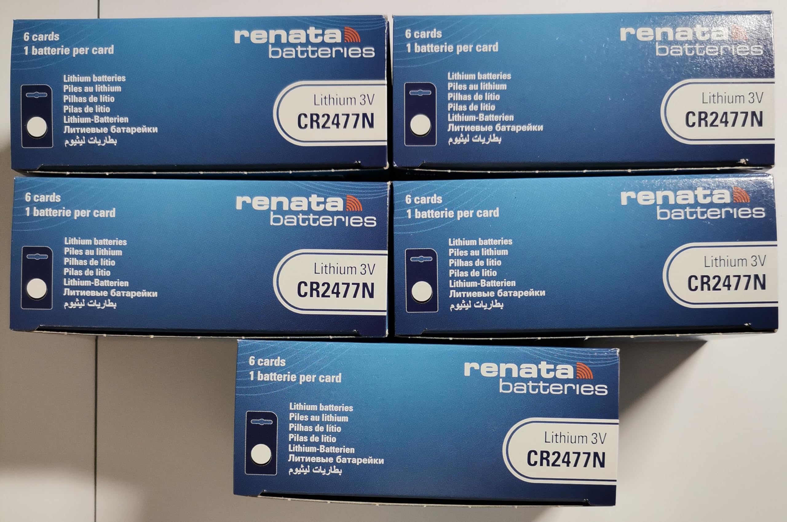 Lot de 30 Piles Renata CR2477N Lithium 3V