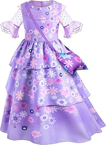 Miniatura 3 de Kaisebile Princess Costume Dress for Girls Birthday Halloween Party Dress Up with Accessories