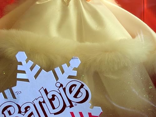 Miniatura 4 de Happy Holidays Barbie Doll Edición Especial 1989 w Adorno de copo de nieve de recuerdo (1989 Mattel Hawthorne)