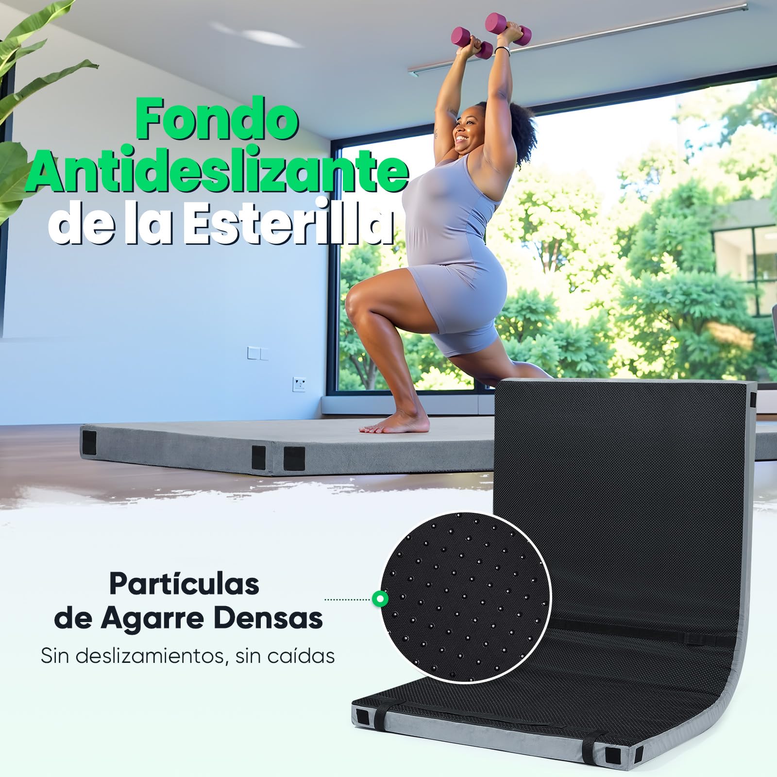 Willpo Colchoneta de Espuma Viscoelástica para Camping con Bolsa de Viaje, Esterilla Portátil Ligera Gris
