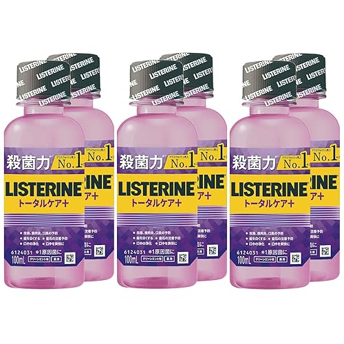 LISTERINE(リステリン) リステリントータルケアプラス 100ml×6本 マウスウォッシュ 液体歯磨 携帯用 医薬部外品 薬用 クリーンミント味
