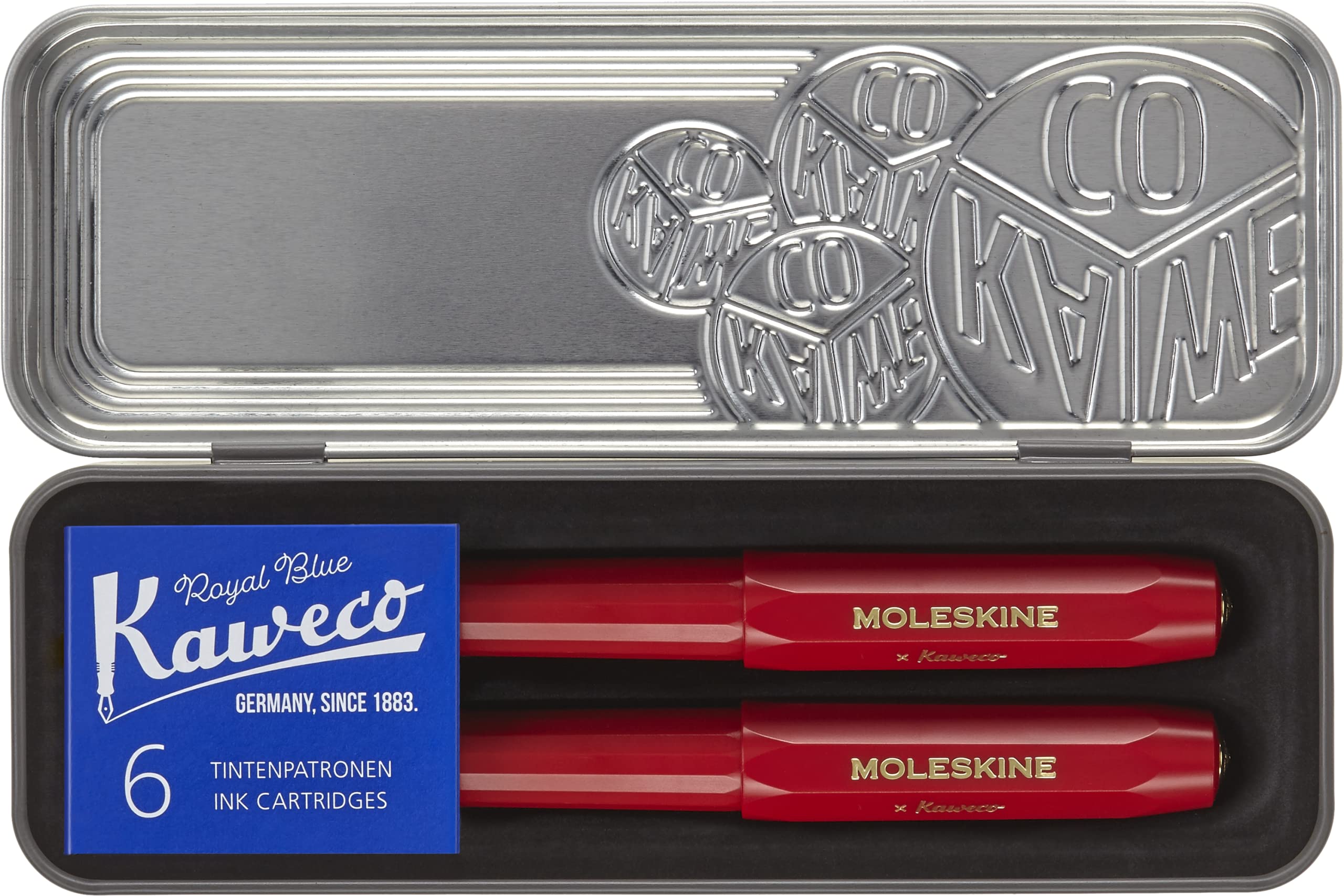 Moleskine X Kaweco Fountain Pen and Ballpoint Set - Red / Medium