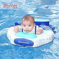 HECCEI Úszógyűrű Babáknak 3-24 Hónapos Korig, Nem Felfújható Úszástanulás Segédeszköz - Colorful Fish Yellow 8
