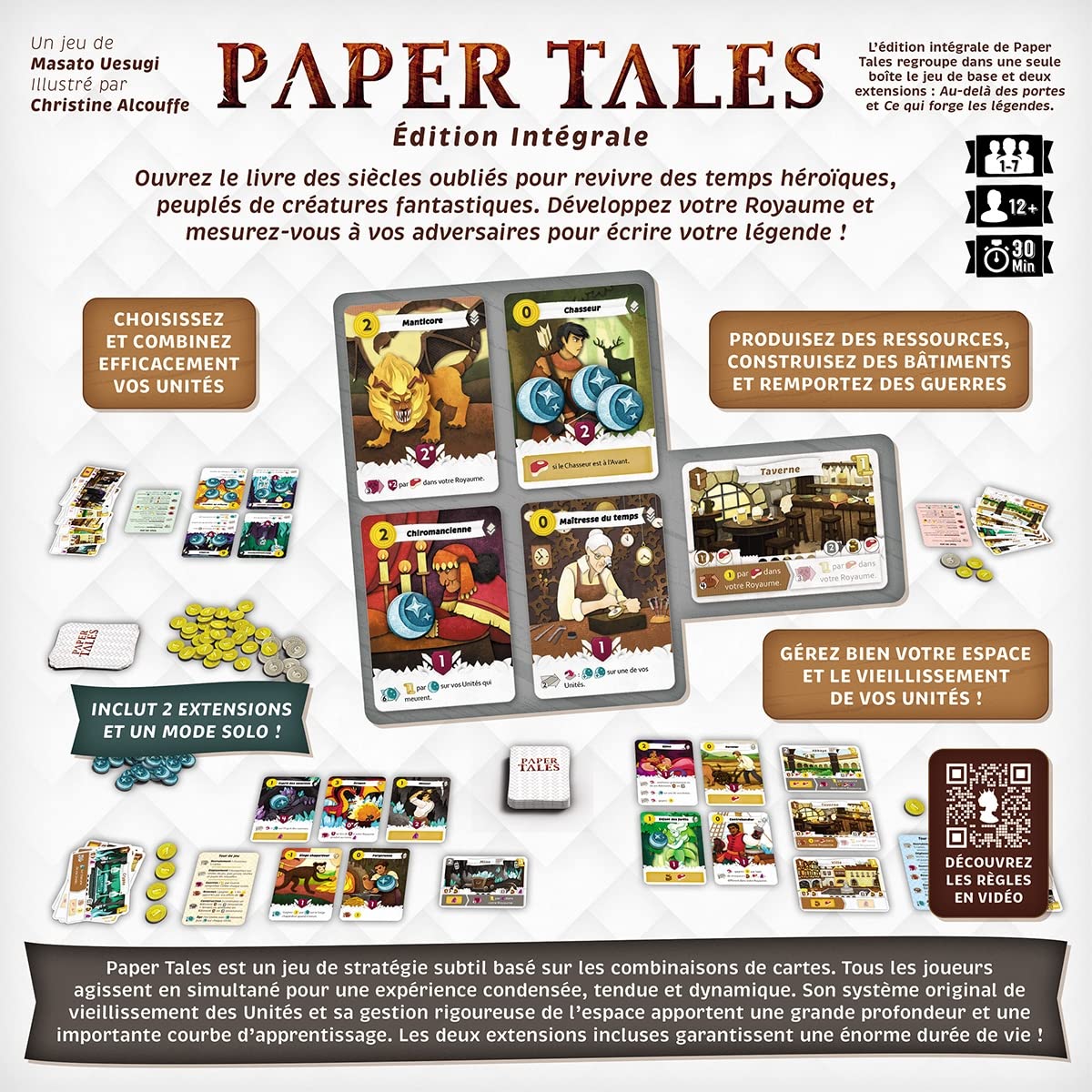 Blumie Shop Paper Tales L'Integrale Versione Francese + 1 Apribottiglie - Gioco di carte strategico - 1-7 giocatori - 30-60 minuti - da 12 anni