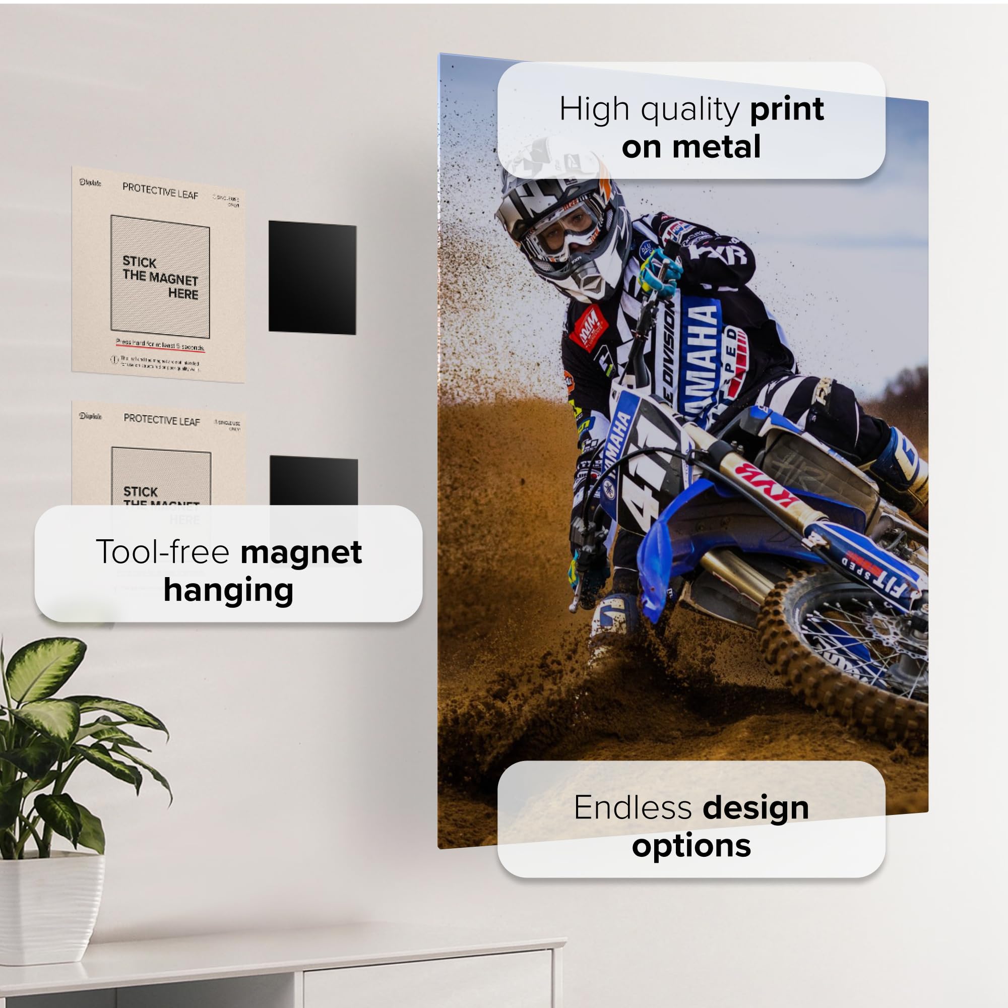 Displate - Poster In Metallo - Montato a Magnete - World Class Photos - Sport - Desert King 1 - Größe L - 67,5x48cm Matt