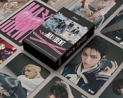 Miniatura 2 de 55 unidsset Kpop Stray Kids nuevo álbum Stray Kids Photocards Lomo Card HD Photo Print Tarjetas Imágenes para fans Colección de regalo