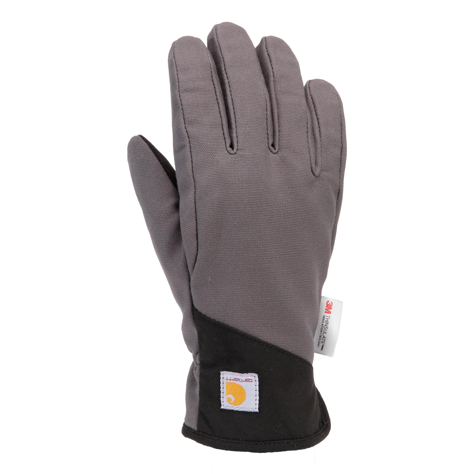 Carhartt mens Rugged Flex Insulated Open Cuff Glove, Gravel, Large