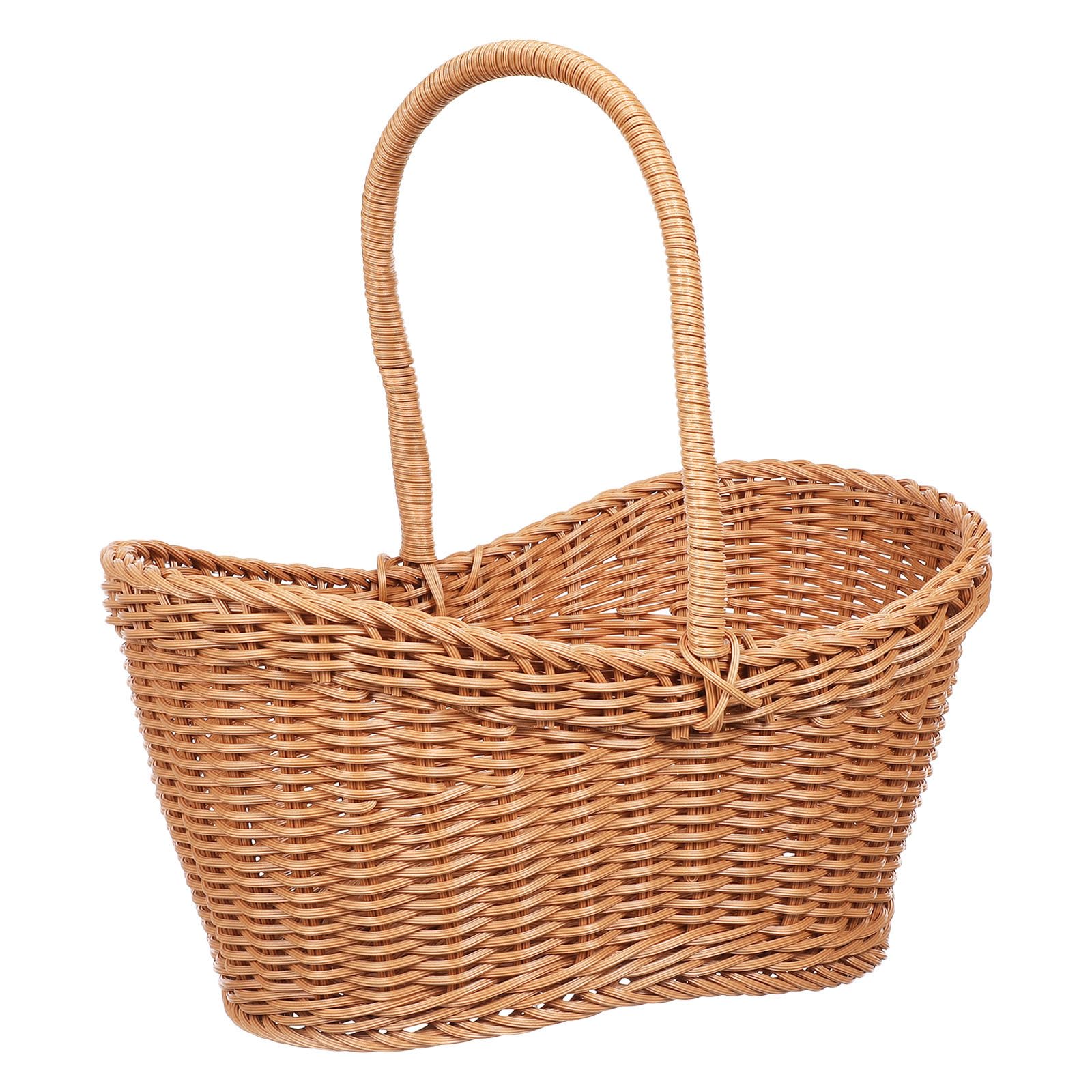 Panier décoratif avec poignée pour rangement polyvalent de la maison