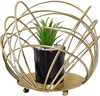 Metal cactus decoration - unique decorative flower utensils for home decor and modern offices - add a green touch to your home decor (1pc 16cm)