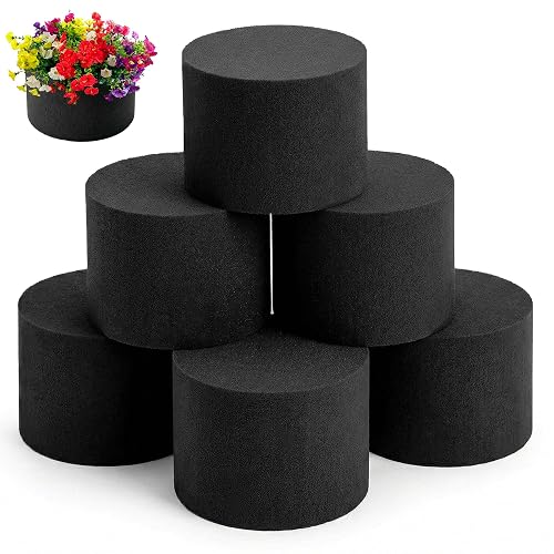Reusable Floral Foam Round Blocks,Black Flower Foam Round for Artificial