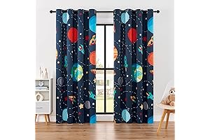 Space Curtains for Boys Room - cosmos curtains for bedroom and nursery...