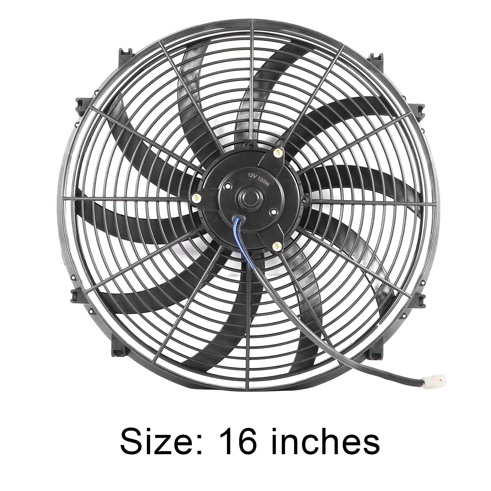 Ventilador de Radiador 16 Pulgadas Eléctrico para Coche