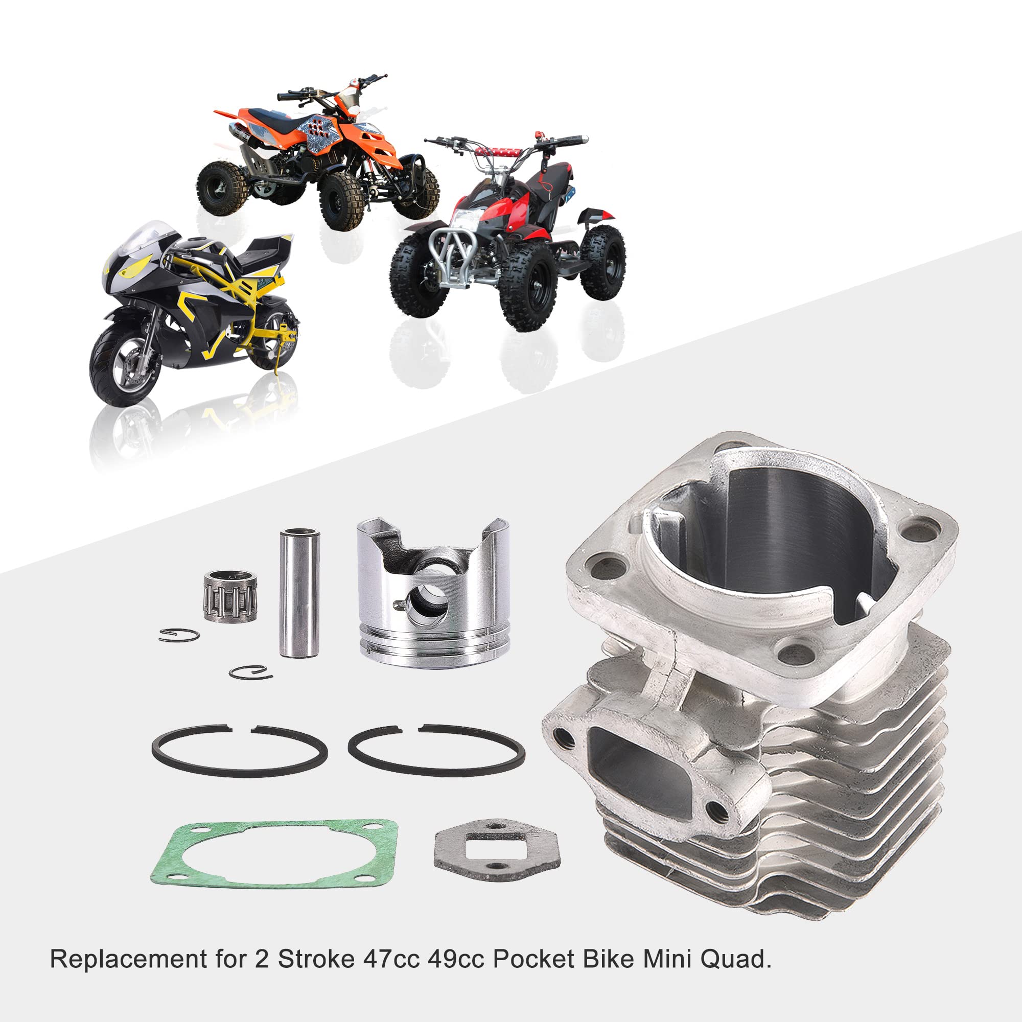 Kit Tendeur De Chaîne Pour Moto Cross/scooter - Type 8, Couleur Argent, Par HMParts