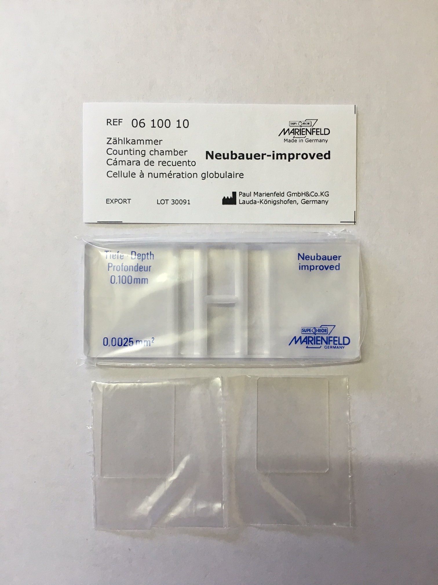 Superior Marienfeld Cell Counting Chamber Improved Neubauer ...