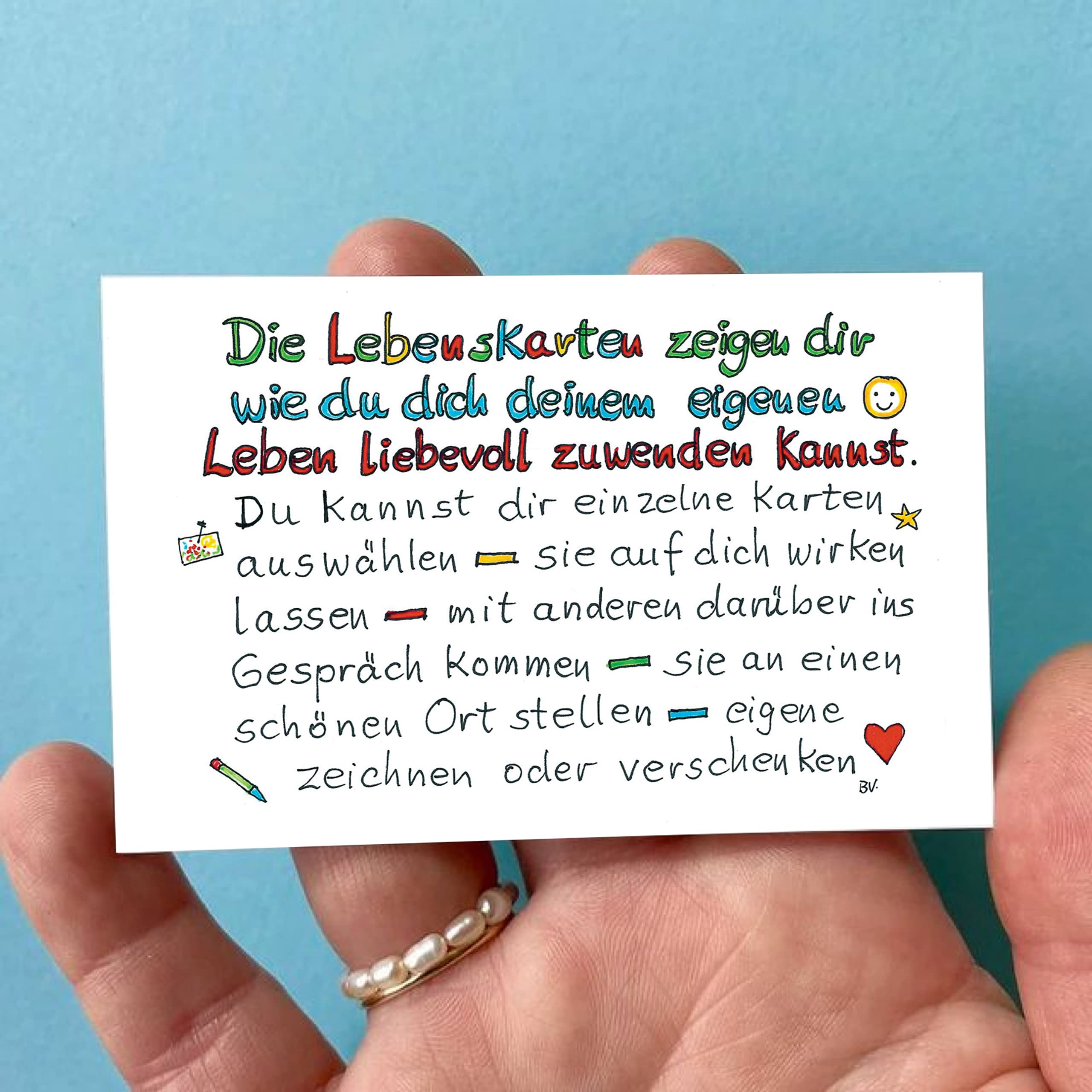 Lebenskarten Serie 1" Das Original" (72 Karten + Begleitheft) – Affirmationskarten, Coaching Karten für Selbstwert, inneres Kind & Krisenbewältigung – Achtsamkeitskarten als Geschenk für Frauen
