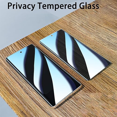Miniatura 6 de Paquete de 2 protectores de pantalla de privacidad de vidrio templado para Galaxy S23 Ultra de 6.8 pulgadas, antiespía para Samsung S23 Ultra