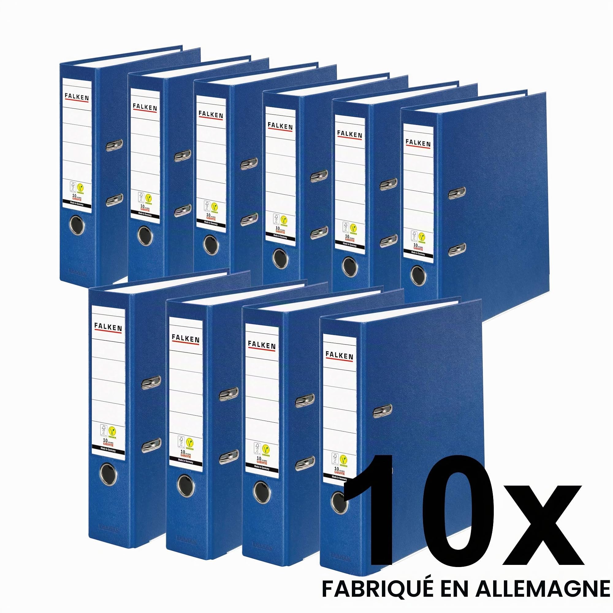 Falken - Classeur Rigide DIN A4 10er Pack breit bleu