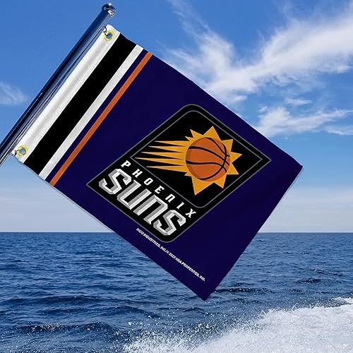 Miniatura 2 de Rico Industries Bandera estándar de baloncesto de la NBA, de doble cara, ideal para barcocarrito de golf, hogar, etc.