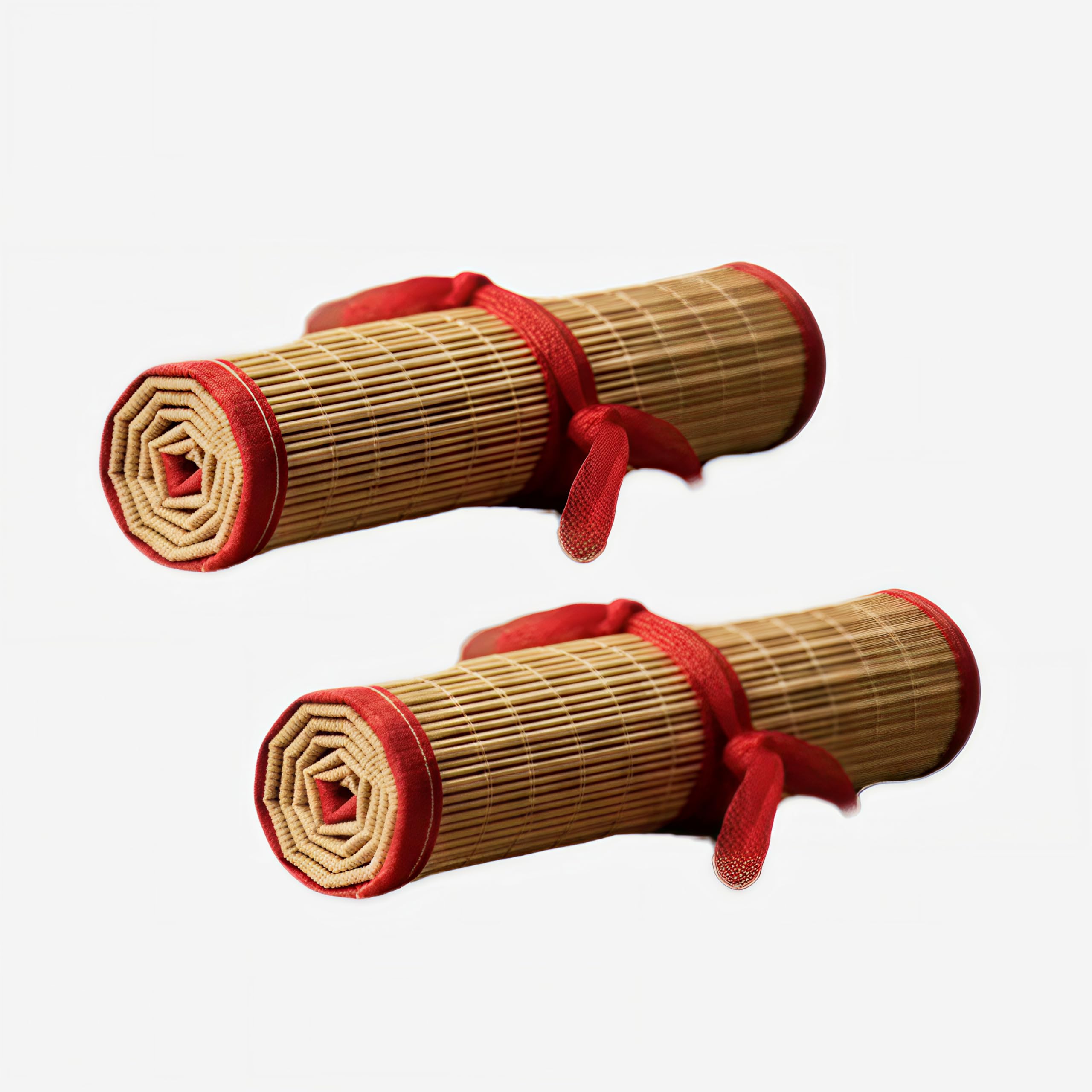Natural Handmade Bamboo Prayer Mat 54x40 cm | Eco-Friendly Foldable Pooja Asana Chatai for Home Temple, Meditation, Havan & Spiritual Sitting | Pack of 2 Mats-image-26