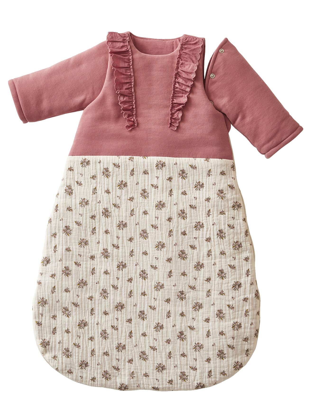 Vertbaudet Baby Schlafsack, Ärmel abnehmbar,Landhaus