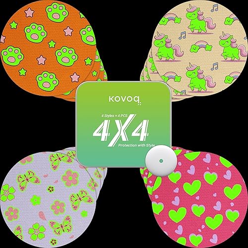 Miniatura 8 de Kovoq Libre - Paquete de 3 fundas para sensores, 25 parches adhesivos impermeables, 1 cubierta protectora reutilizable, sin látex e hipoalergénica,