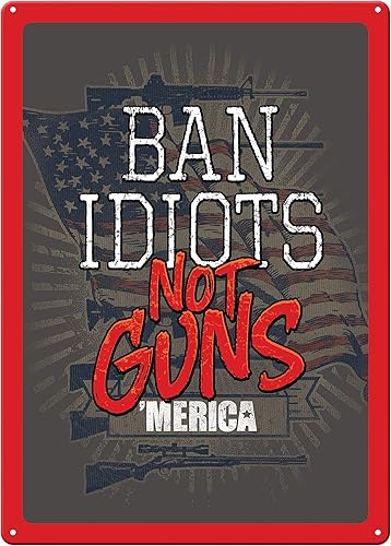 Miniatura 18 de River's Edge Carteles de metal resistentes a la intemperie, en relieve Nevermind The Dog Cuidado con el dueño,Día Crappie,Aparcamiento de