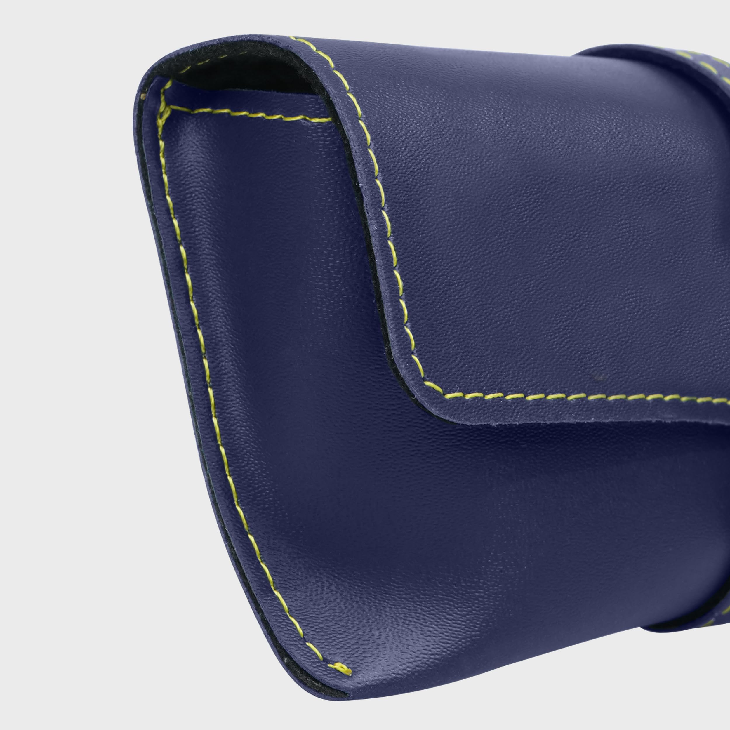 The Wallet Store Leather Eyewear Case for Men & Women Specs Cover - Blue