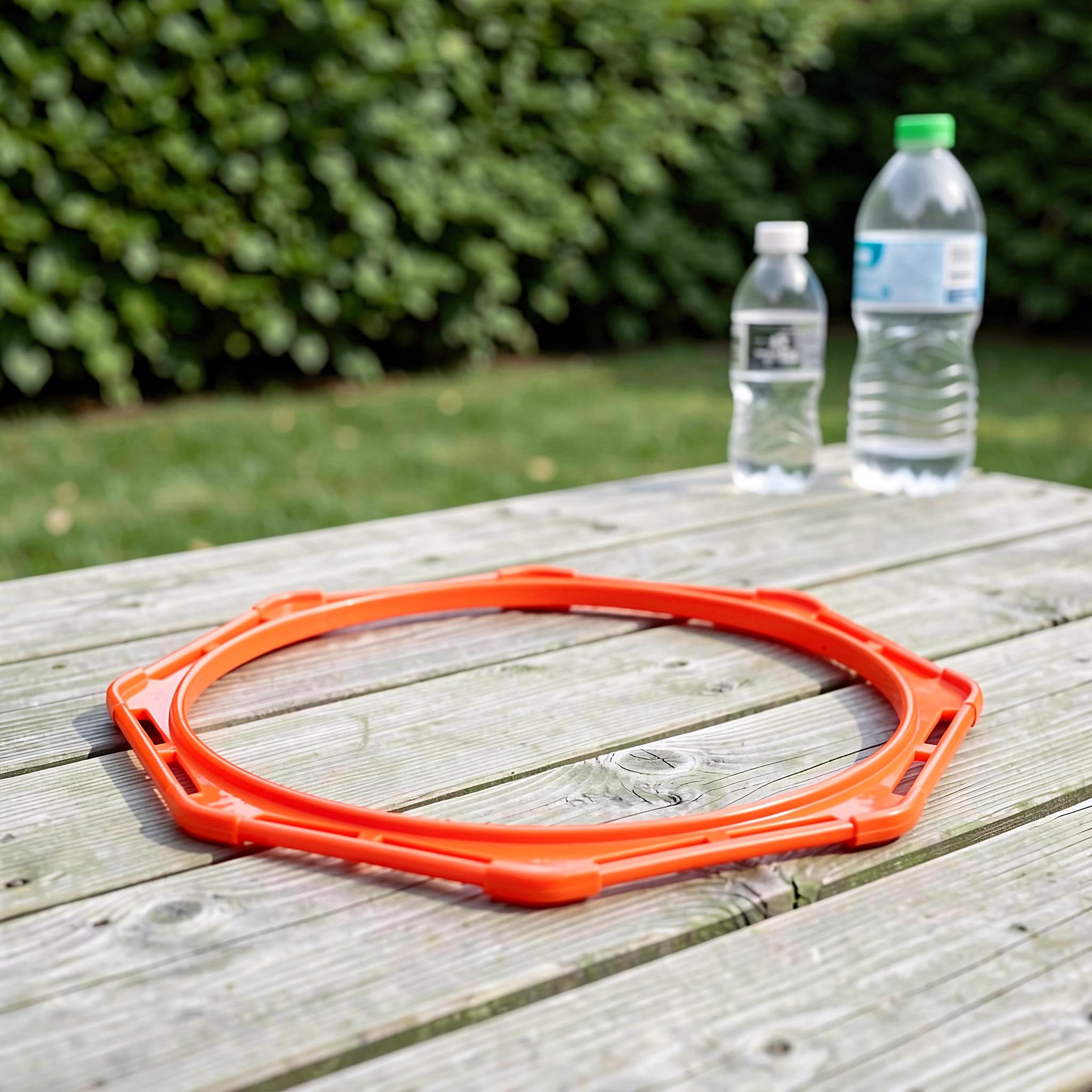FRCOLOR 6 Aros de Agilidad octogonales para Entrenamiento de pies y Aros