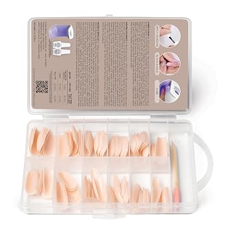 Gelish Nude Soft GelTM Tips - 120 Count Professional Quality Press on Nails Extension for Strong, Long-Lasting Manicures Easy Application, Natural Look, Pre-shaped False Nail