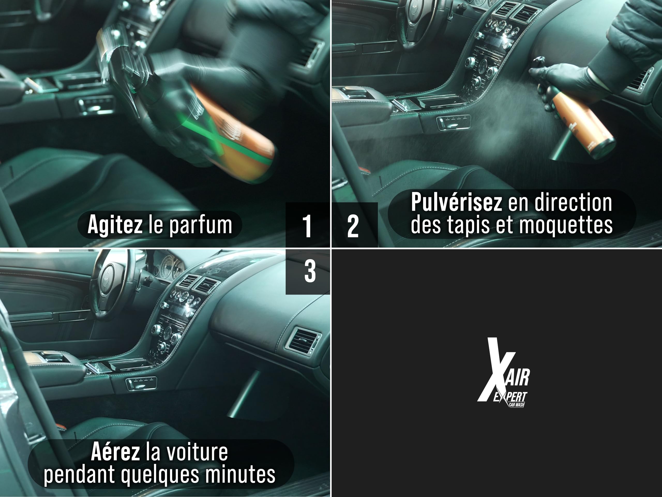 X Air - Parfum Voiture Intérieur Spray 300 ml - Senteur One Million - Désodorisant Voiture Longue Durée Non Entêtant - Élimine Odeurs Tabac & Animaux - Concentré & Économique - Fabriqué en Italie