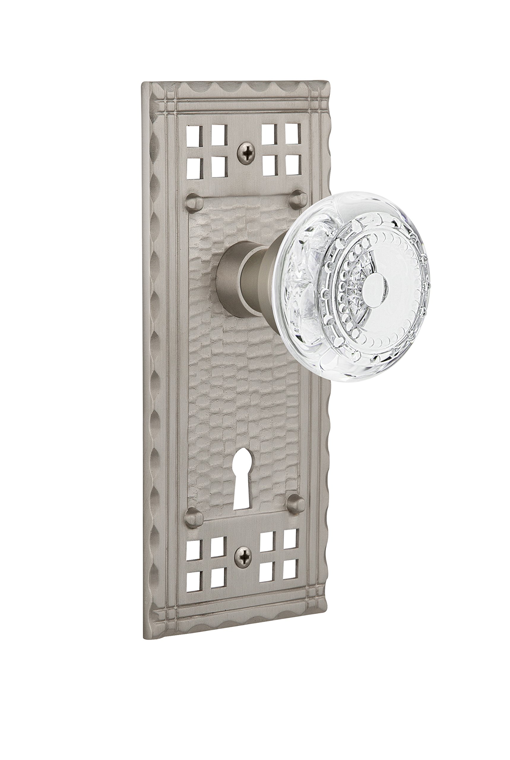 Nostalgic Warehouse 753332 Craftsman Plate, Surface Mounted, Satin
