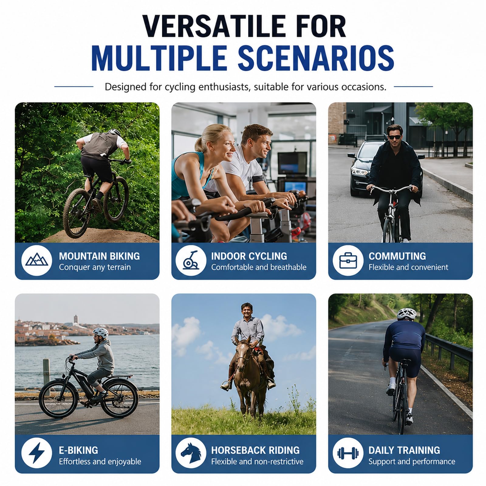 Męskie Szorty Rowerowe z Wkładką Żelową 5D, Oddychająca Siatkowa Bielizna Rowerowa z Antypoślizgowymi Nogawkami, Elastyczne Spodnie Podszewka Rowerowa do MTB Góry Szosa Jazda