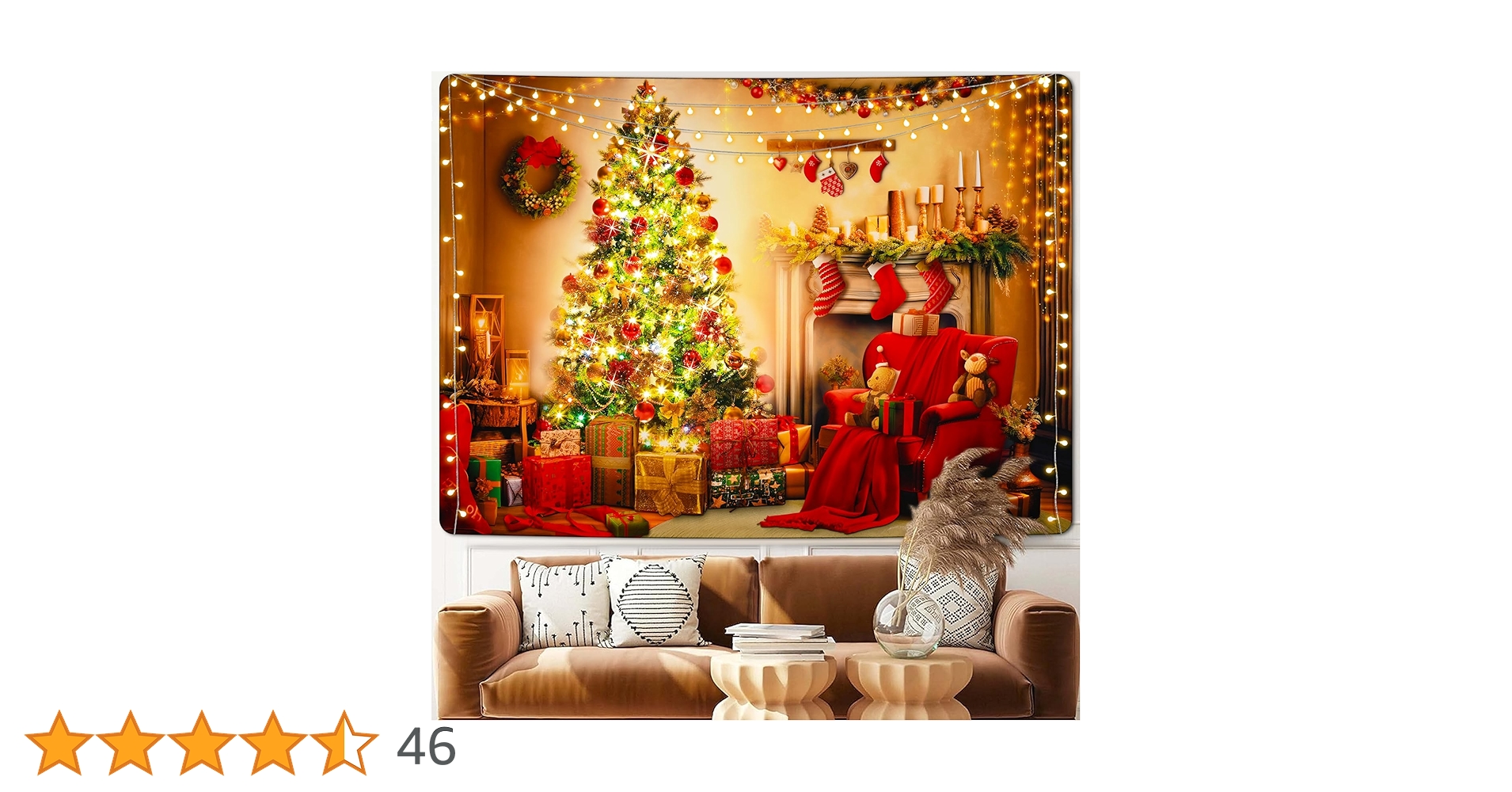 サンプル完成品★クリスマスタペストリー★シックスポインテッドスターヘキサゴン Amazon.co.jp: Shiny Flower クリスマスタペストリー クリスマスツリー