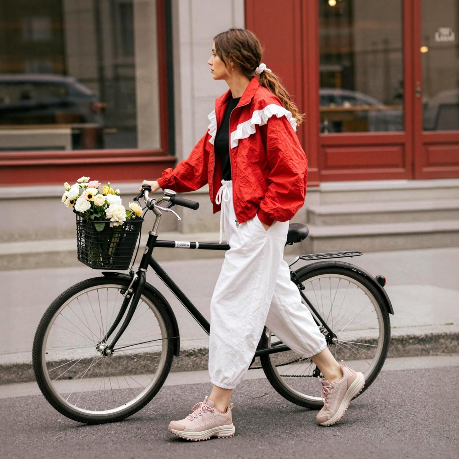 NORTIV 8 Women's Waterproof Hiking Shoes Lightweight for Walking All Day Comfort Non-Slip Outdoor Trekking Camping Climbing Fashion Sneakers Armadillo FieldLite - Image 3