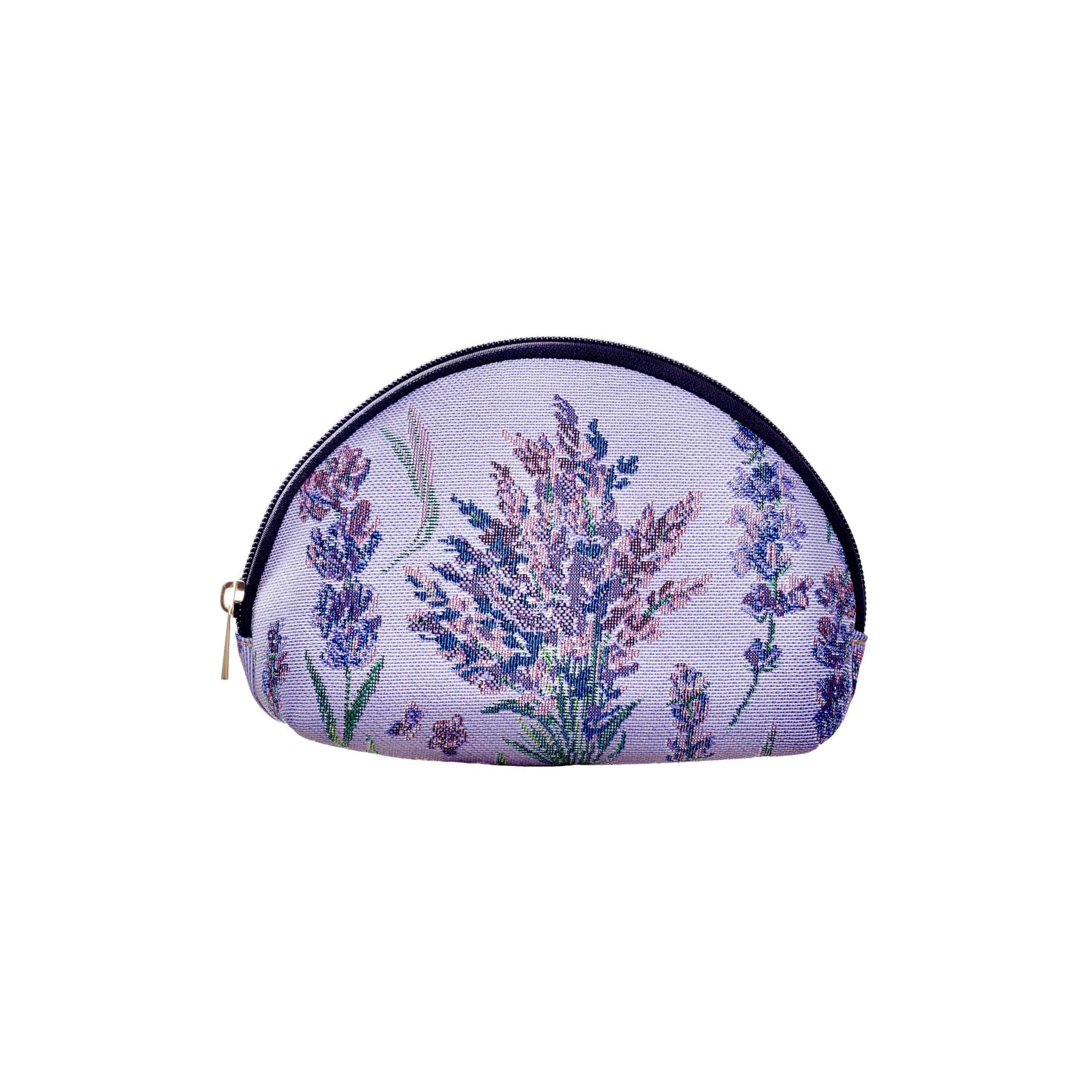 Signare Tapestry Cosmetic Bag Makeup Bag for Women (Lavender)
