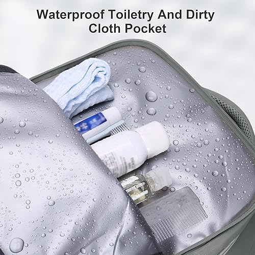 Miniatura 4 de HOMIEE Bolsa de transporte, mochila de viaje grande aprobada para vuelo, bolsa para artículos personales, mochila impermeable para equipaje ligero,