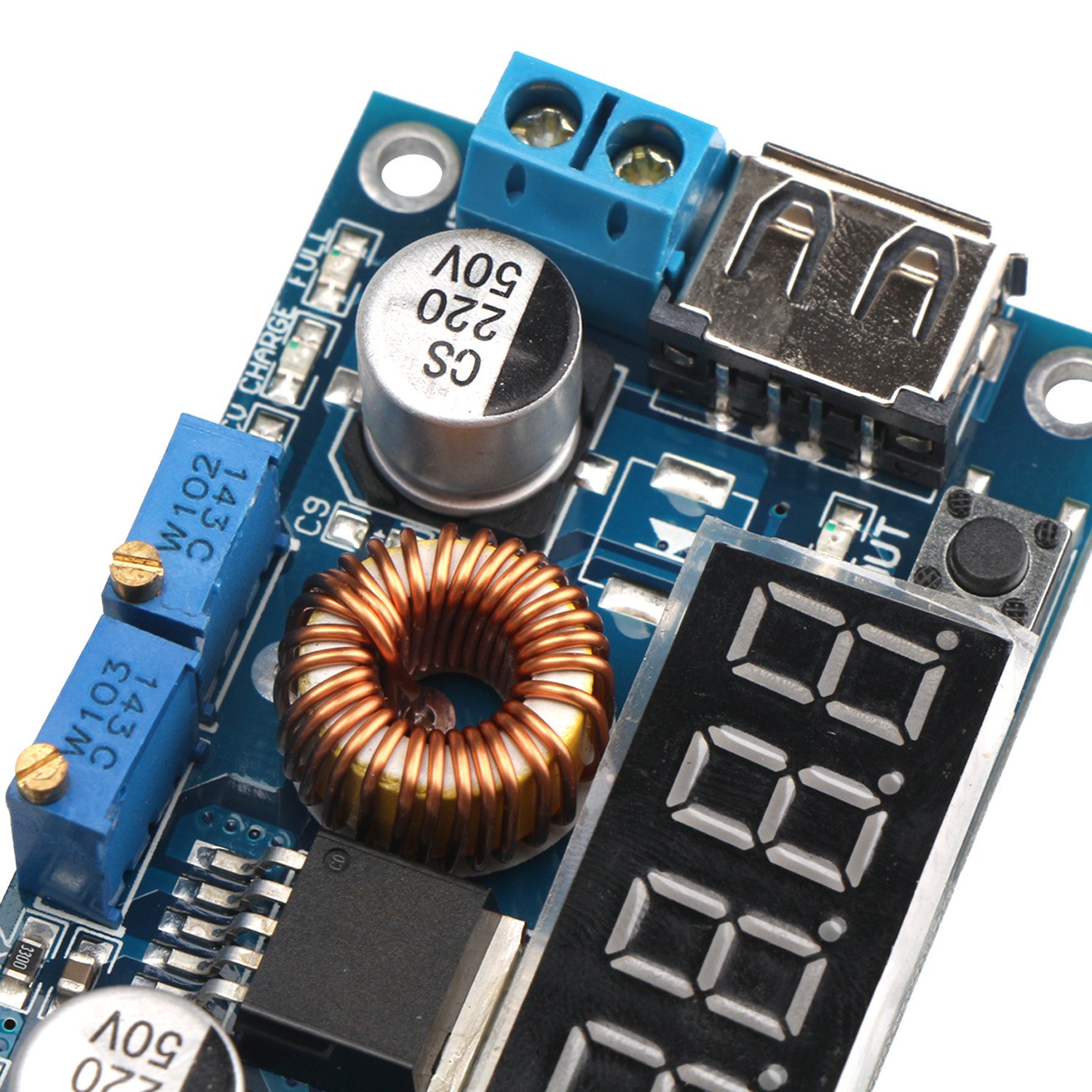 Buy DROK LM2596 Constant Voltage Current DC to DC Step Down Voltage