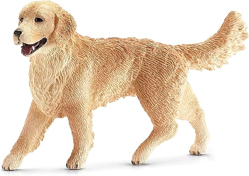 Schleich Farm World, juguetes de animales de granja para niños y niños pequeños, figura de perro Golden Retriever, a partir de 3 años