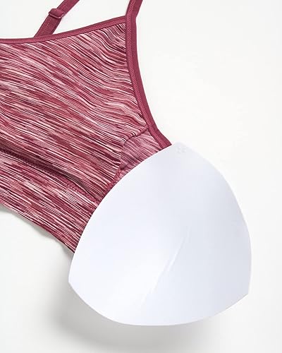Miniatura 5 de Reebok Bralette sin costuras para mujer, ligero, suave, elástico, sin costuras, paquete de 2