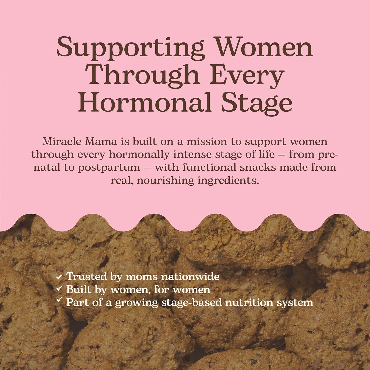 Miracle Mama Bump Bites- Oatmeal Ginger Prenatal Cookies– Eases Nausea & Morning Sickness – Oats, Chia Seeds, and Sunflower Seeds – Wholesome, Delicious, Snack for Mamas-to-Be Pack of 2, 8 oz Bags
