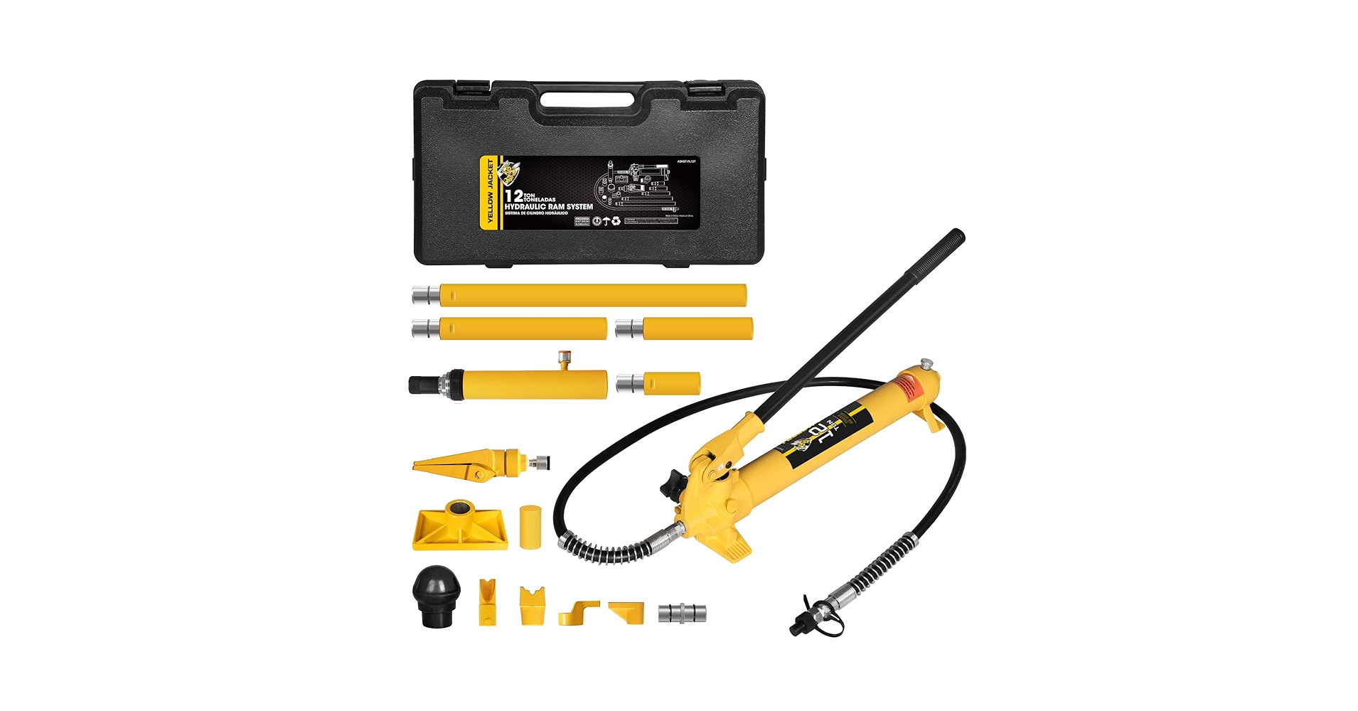 【新品】PORTER BLOCKKEYPACK WOODLANDCAMOver. Amazon.com: YELLOW JACKET 12 ton Porta Power Kit Hydraulic